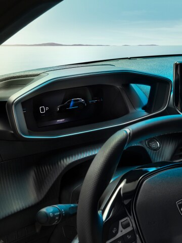 Painel de instrumentos digital do PEUGEOT E-208
